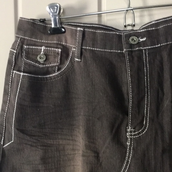 Be-Girl Midi Grey/Brown Skirt Size XL - Picture 3 of 7